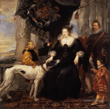 portrait de dame arundel avec son train Peter Paul Rubens Peinture à l'huile
